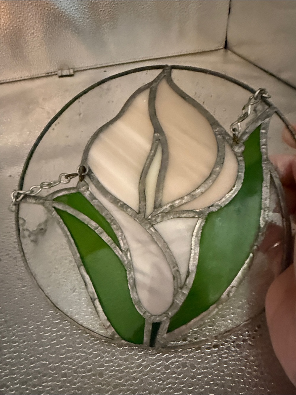 Hand made Cala Lily Stained glass - Picture 9 of 10